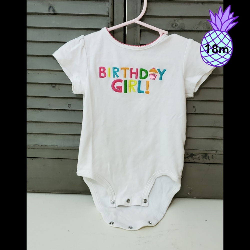 carter's "birthday girl!" ss snap closure onesie